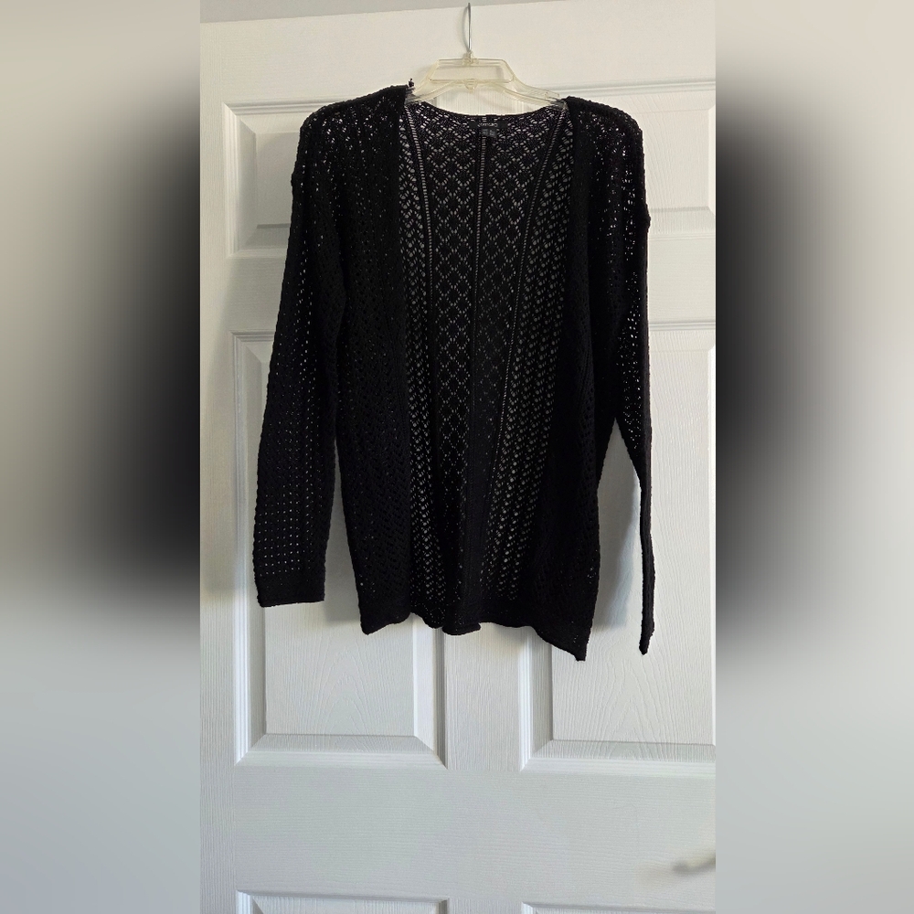 Esmara Open-Knit Women's Black Jacket Size S